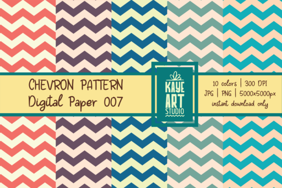 Chevron Digital Patterns 007: A Versatile Resource for Creative Projects