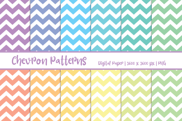 Chevron Patterns Digital Paper: A Versatile Design Resource for Creators