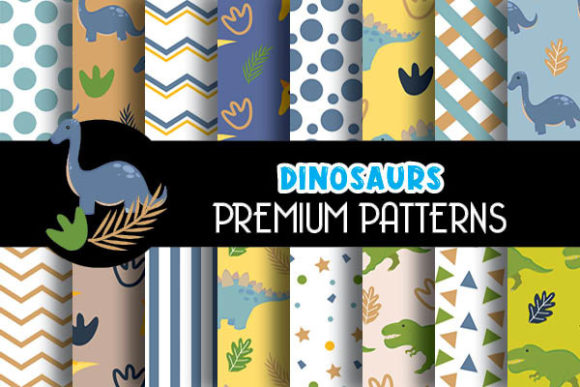 Dinosaurs Digital Papers Patterns: A Creative Resource for Every Project