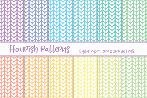 Explore the Beauty of Flourish Patterns Digital Paper for Creative Projects