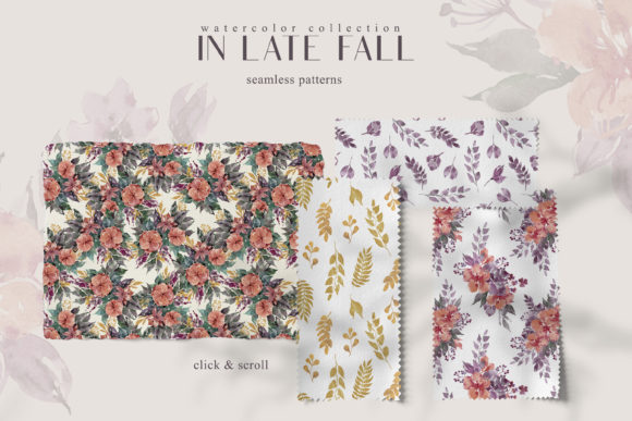 Floral Seamless Patterns: 9 PNG Files for Creative Projects