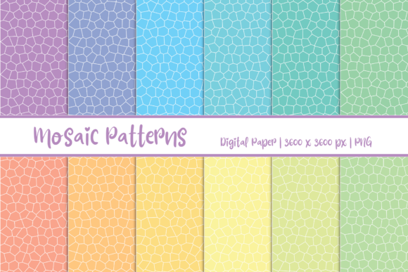 Mosaic Patterns Digital Paper: A Versatile Design Resource