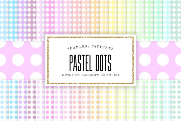 Pastel Dots Seamless Patterns