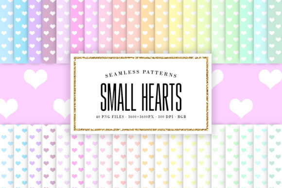 Pastel Small Hearts Seamless Patterns: A Versatile Design Resource