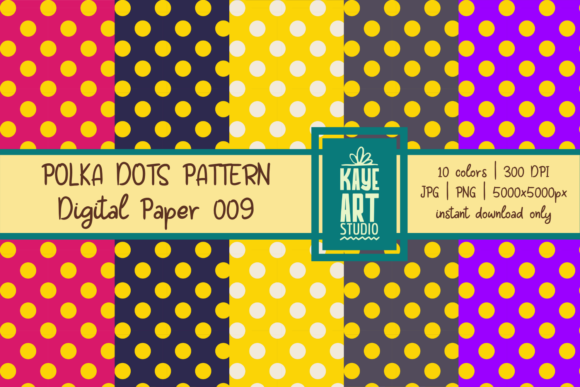 Polka Dots Digital Patterns 009: A Versatile Tool for Creative Projects