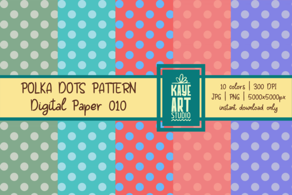 Polka Dots Digital Patterns 010: A Versatile Design for Creative Expression