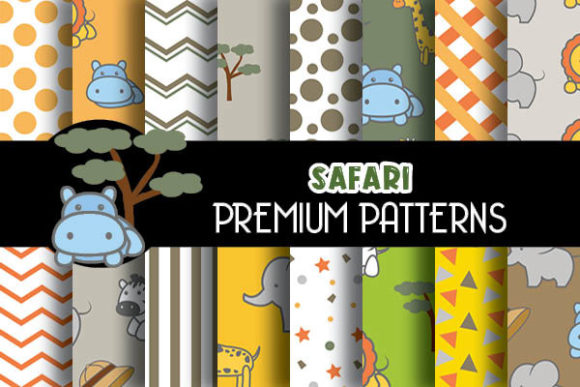 Safari Digital Papers Patterns