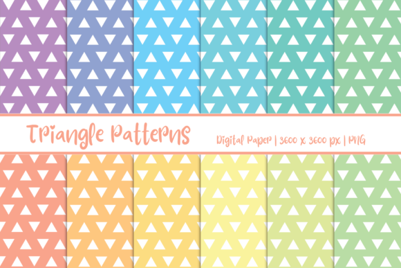 Triangle Patterns Digital Paper: A Versatile Design Resource for Creative Projects