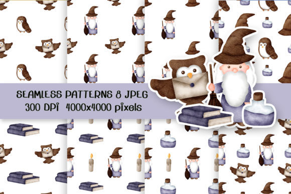 Watercolor Wizard Seamless Patterns: A Creative Tool for Every Designer